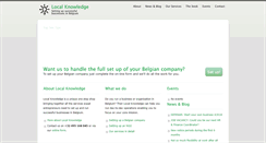 Desktop Screenshot of localknowledge.be